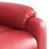 vidaXL Massagesessel Elektrisch Rot Kunstleder