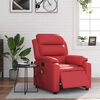 vidaXL Massagesessel Elektrisch Rot Kunstleder