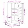 vidaXL Badezimmerschrank VIGO Wei&szlig; und Antikwei&szlig; 37,5 x 34 x 80 cm