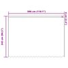 vidaXL Spitzenvorhang mit Vorh&auml;ngen Floral Wei&szlig; 245x300cm Polyester