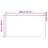 vidaXL Spitzenvorhang mit Vorh&auml;ngen Floral Wei&szlig; 245 x 400 cm Polyester