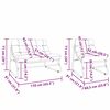 vidaXL Garten Essgruppe 5 pcs Schwarz Stahl