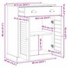 vidaXL Badezimmerschrank VIGO Braun und Honigbraun 68 x 34 x 80 cm