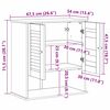 vidaXL Badezimmerschrank VIGO Braun und Honigbraun 67,5 x 34 x 71,5 cm