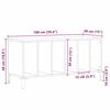 vidaXL Schallplattenschrank Schwarz Eichen-Optik 100 x 38 x 48 cm