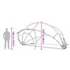vidaXL Pool-Dome Blau 472 x 460 x 229 cm