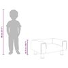vidaXL Kindersofa Dunkelgrau 50x40x26,5 cm Samt