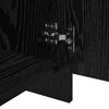 vidaXL Sideboards 2 pcs Schwarz Eichen-Optik 70 x 41 x 75 cm