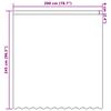 vidaXL Spitzenvorhang mit Vorh&auml;ngen Floral Wei&szlig; 245 x 200 cm Polyester