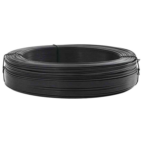 vidaXL Zaun-Bindedraht 250 m 1,6/2,5 mm Stahl Anthrazit