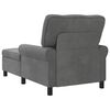 vidaXL Lounge-Liege mit Kissen Dunkelgrau 91 x 157 x 91 cm Samt