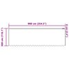 vidaXL Spitzenvorhang mit Vorh&auml;ngen Floral Wei&szlig; 300 x 900 cm Polyester