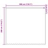 vidaXL Spitzenvorhang mit Vorh&auml;ngen Floral Wei&szlig; 280 x 300 cm Polyester