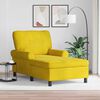 vidaXL Lounge-Liege mit Kissen Gelb 91 x 157 x 91 cm Samt