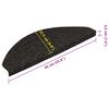 vidaXL Stufenmatten Selbstklebend 15 Stk. 65x22,5x3,5 cm Anthrazit