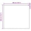 vidaXL Spitzenvorhang mit Vorh&auml;ngen Floral Wei&szlig; 300 x 300 cm Polyester