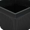 vidaXL Quadratischer Blumentopf 24 pcs Schwarz 38 x 38 x 30 cm