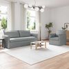 vidaXL Sofa 2 pcs Hellgrau