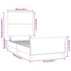 vidaXL Bettgestell ohne Matratze Dunkelblau 100x200 cm Samt