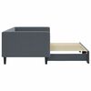 vidaXL Tagesbett Ausziehbar Dunkelgrau 90x190 cm Samt