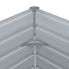 vidaXL Garten-Hochbeet Verzinkter Stahl 400&times;80&times;77 cm Grau
