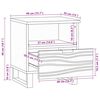 vidaXL Nachttisch 2 pcs Wei&szlig; und Schwarz 40 x 33 x 46 cm