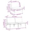 vidaXL Gartenm&ouml;bel mit Kissen 2 pcs Anthrazit 80 x 80 x 71 cm Stahl