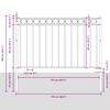 vidaXL Zaunelement Wei&szlig; 170 x 150 cm Stahl
