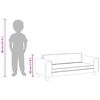 vidaXL Kindersofa mit Hocker Braun 100x50x30 cm Samt