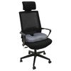 vidaXL Sitzkissen Einfarbig Grau 47 x 37 x 8 cm Viscoschaum