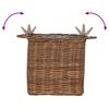 vidaXL Pflanzer Korb mit Speicher 2 pcs Braun Lacak Rattan