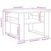 vidaXL Couchtisch Ger&auml;ucherte Eiche 64 x 54 x 44 cm Holzwerkstoff
