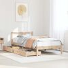 vidaXL Massivholzbett ohne Matratze 75x190 cm Kiefernholz