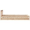 vidaXL Massivholzbett ohne Matratze 75x190 cm Kiefernholz