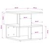 vidaXL Beistelltisch mit Regal Altholz 30 x 30 x 55 cm Holzwerkstoff