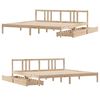 vidaXL Massivholzbett ohne Matratze 200x200 cm Kiefer