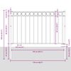 vidaXL Zaunelement Grau 170 x 170 cm Stahl
