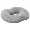 vidaXL Sitzkissen Einfarbig Hellgrau 42 x 36,5 x 8 cm Viscoschaum