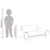 vidaXL Kindersofa Rosa 70x45x33 cm Samt