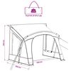 vidaXL Caravan Zelt mit Dach mit Speicher Gr&uuml;n 252 x 245 x 245 cm