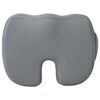 vidaXL Sitzkissen Einfarbig Grau 47 x 37 x 8 cm Viscoschaum