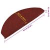 vidaXL Stufenmatten Selbstklebend 15 Stk. 65x22,5x3,5 cm Rot