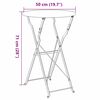vidaXL Bistrotisch Beige &Oslash; 50 x 71 cm Pulverbeschichteter Stahl