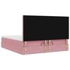 vidaXL Ottoman-Bett mit Matratzen Rosa 160x200 cm Samt