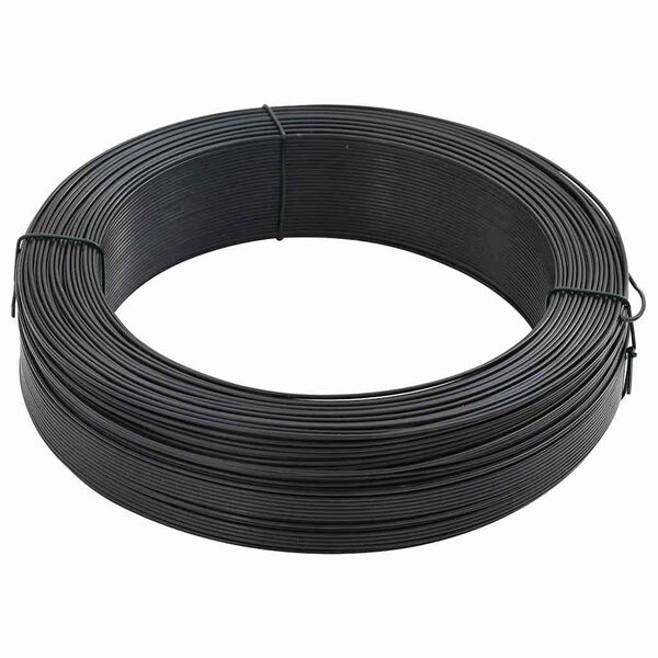 vidaXL Zaun-Bindedraht 250 m 1,6/2,5 mm Stahl Anthrazit