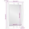 vidaXL Badezimmer Spiegel mit Spiegel Braun 70 x 50 x 2,5 cm