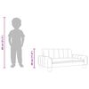 vidaXL Kindersofa Schwarz 50x40x30 cm Stoff