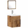 vidaXL Badezimmerm&ouml;bel-Set Wandmontiert 4 pcs Altholz Holzwerkstoff