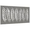 vidaXL Garten-Wanddeko 105x55 cm Cortenstahl Blatt-Design