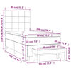 vidaXL Boxspringbett mit Matratze Rosa 80x200 cm Samt